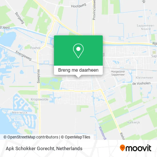Apk Schokker Gorecht kaart