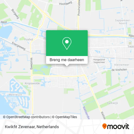 Kwikfit Zevenaar kaart