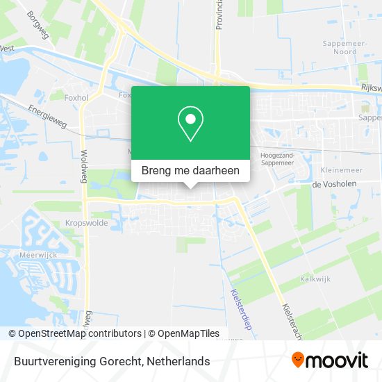 Buurtvereniging Gorecht kaart