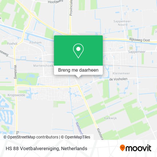 HS 88 Voetbalvereniging kaart