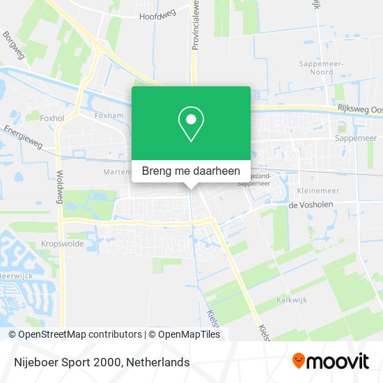 Nijeboer Sport 2000 kaart