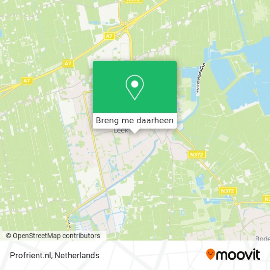Profrient.nl kaart