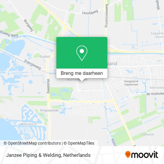 Janzee Piping & Welding kaart