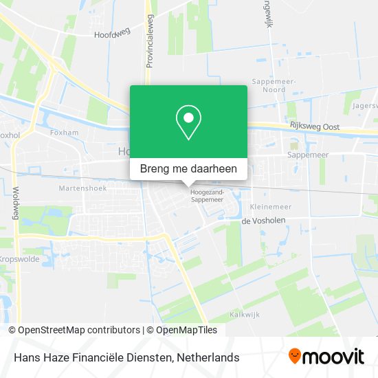 Hans Haze Financiële Diensten kaart