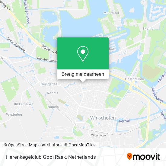 Herenkegelclub Gooi Raak kaart