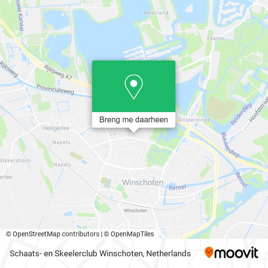 Schaats- en Skeelerclub Winschoten kaart