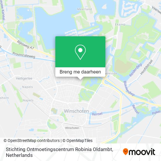 Stichting Ontmoetingscentrum Robinia Oldambt kaart