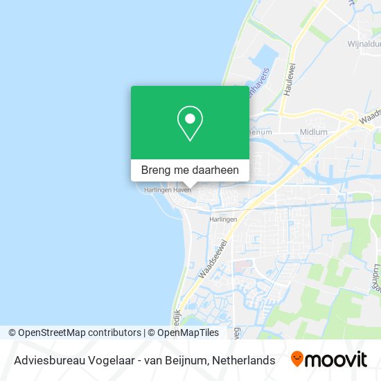 Adviesbureau Vogelaar - van Beijnum kaart