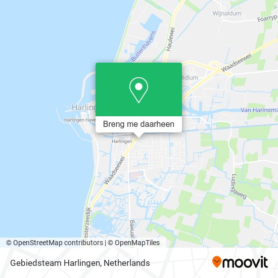 Gebiedsteam Harlingen kaart