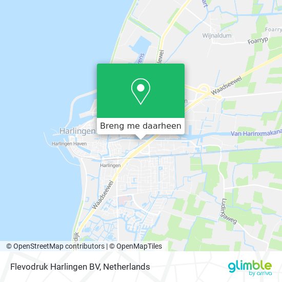 Flevodruk Harlingen BV kaart