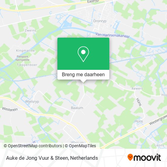 Auke de Jong Vuur & Steen kaart