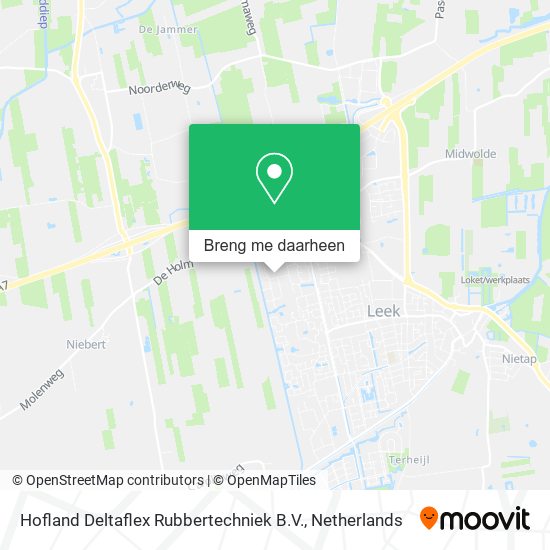 Hofland Deltaflex Rubbertechniek B.V. kaart