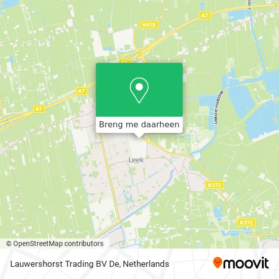 Lauwershorst Trading BV De kaart