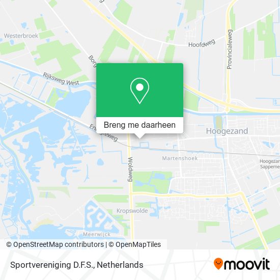 Sportvereniging D.F.S. kaart