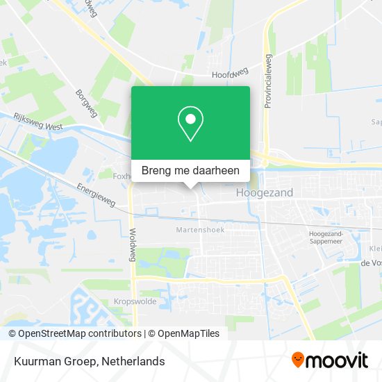 Kuurman Groep kaart