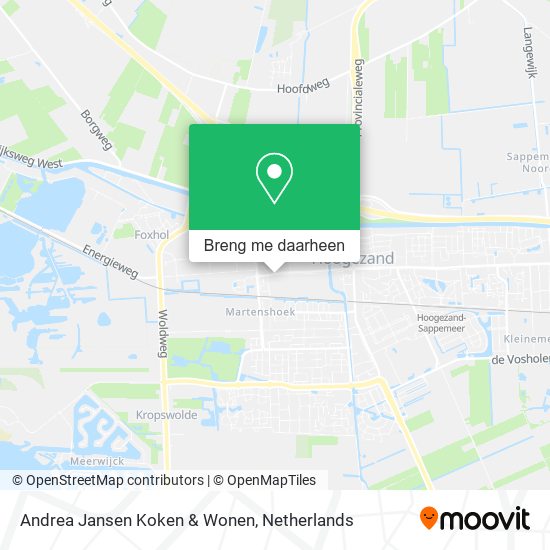 Andrea Jansen Koken & Wonen kaart