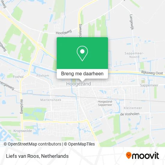 Liefs van Roos kaart