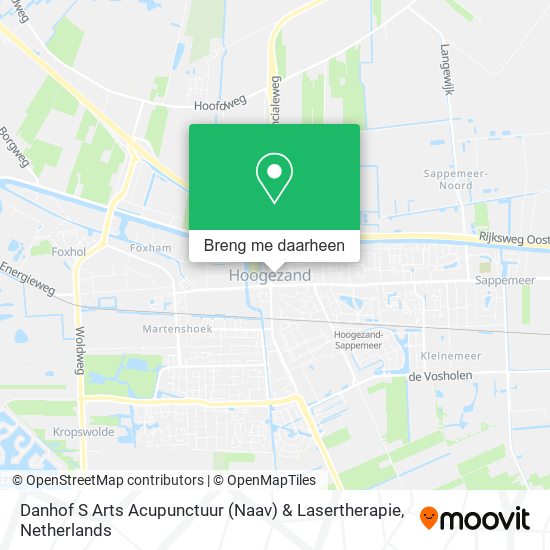 Danhof S Arts Acupunctuur (Naav) & Lasertherapie kaart