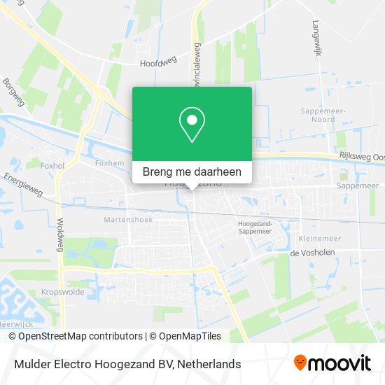 Mulder Electro Hoogezand BV kaart