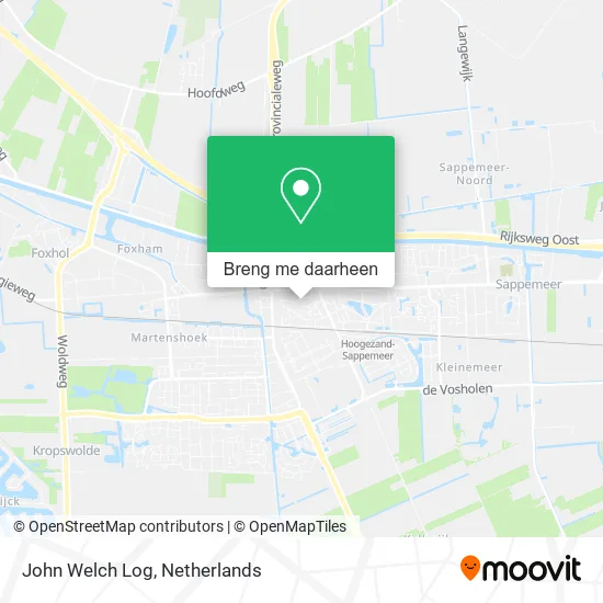 John Welch Log kaart