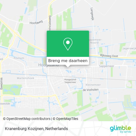 Kranenburg Kozijnen kaart