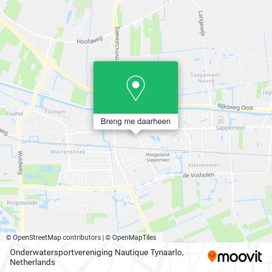Onderwatersportvereniging Nautique Tynaarlo kaart