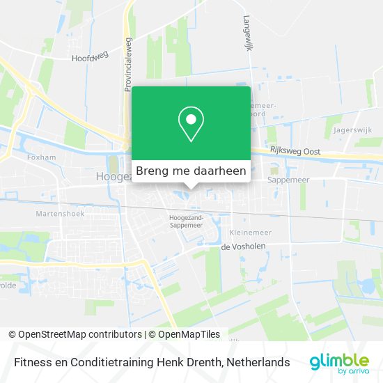 Fitness en Conditietraining Henk Drenth kaart