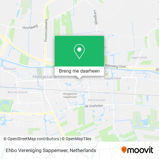 Ehbo Vereniging Sappemeer kaart