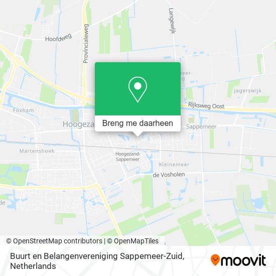 Buurt en Belangenvereniging Sappemeer-Zuid kaart