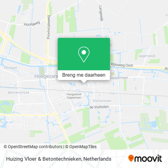 Huizing Vloer & Betontechnieken kaart