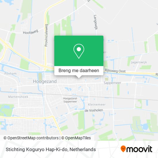 Stichting Koguryo Hap-Ki-do kaart