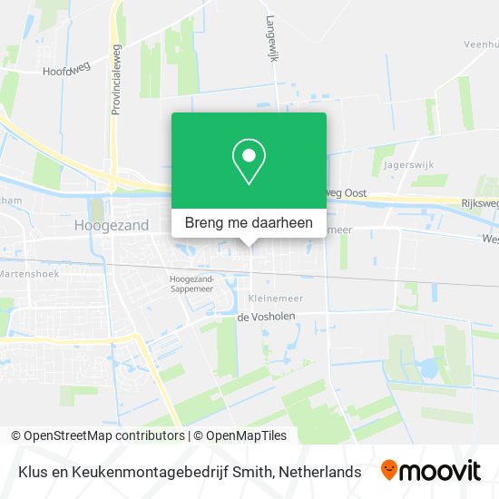 Klus en Keukenmontagebedrijf Smith kaart