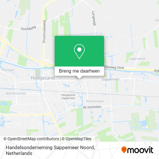 Handelsonderneming Sappemeer Noord kaart