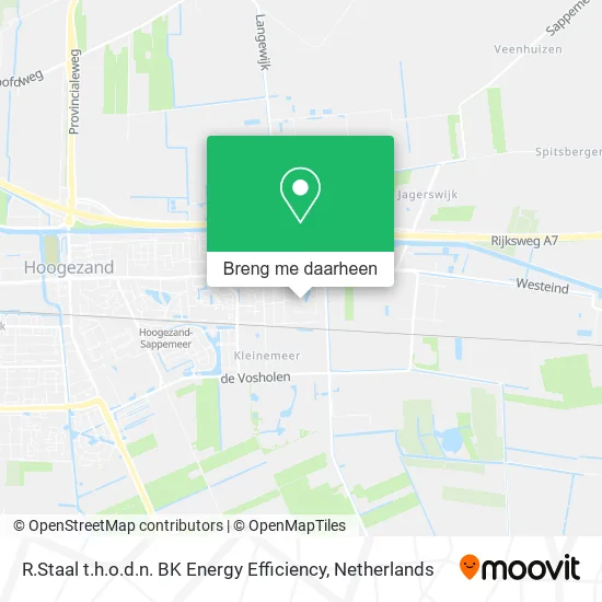 R.Staal t.h.o.d.n. BK Energy Efficiency kaart