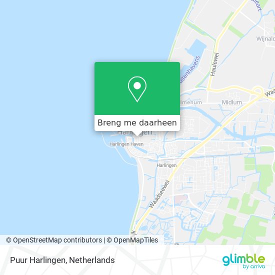 Puur Harlingen kaart