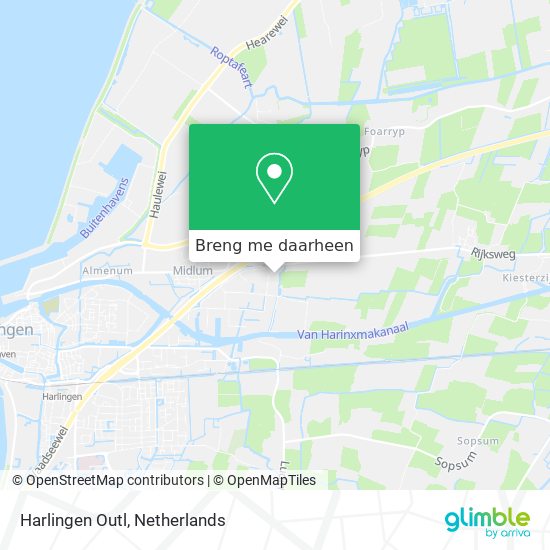 Harlingen Outl kaart