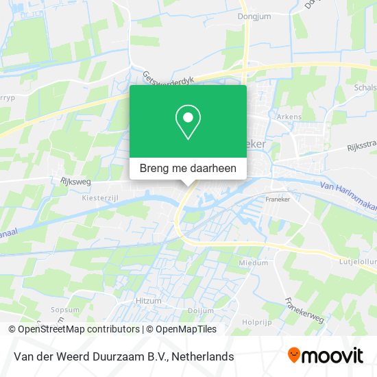 Van der Weerd Duurzaam B.V. kaart