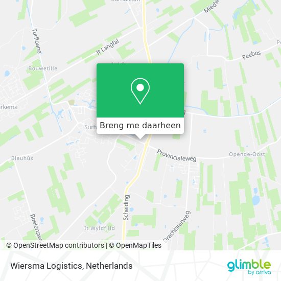 Wiersma Logistics kaart