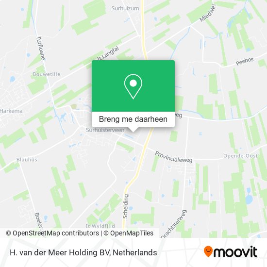 H. van der Meer Holding BV kaart