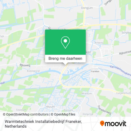 Warmtetechniek Installatiebedrijf Franeker kaart