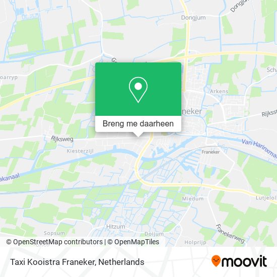 Taxi Kooistra Franeker kaart