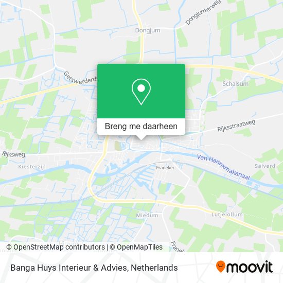 Banga Huys Interieur & Advies kaart