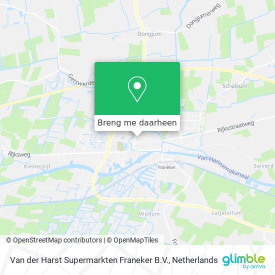 Van der Harst Supermarkten Franeker B.V. kaart