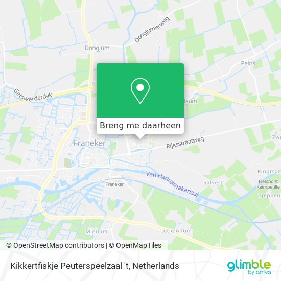 Kikkertfiskje Peuterspeelzaal 't kaart