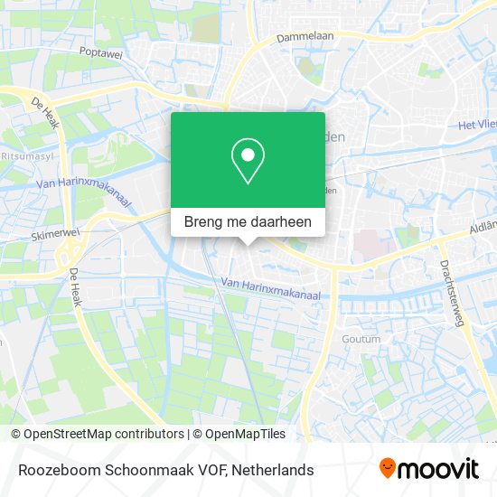 Roozeboom Schoonmaak VOF kaart