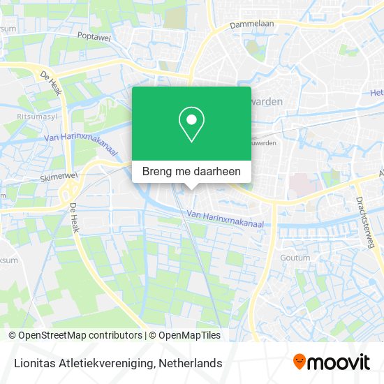 Lionitas Atletiekvereniging kaart