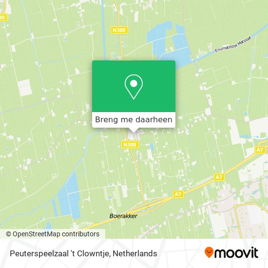 Peuterspeelzaal 't Clowntje kaart