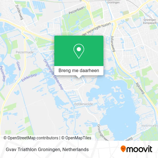 Gvav Triathlon Groningen kaart