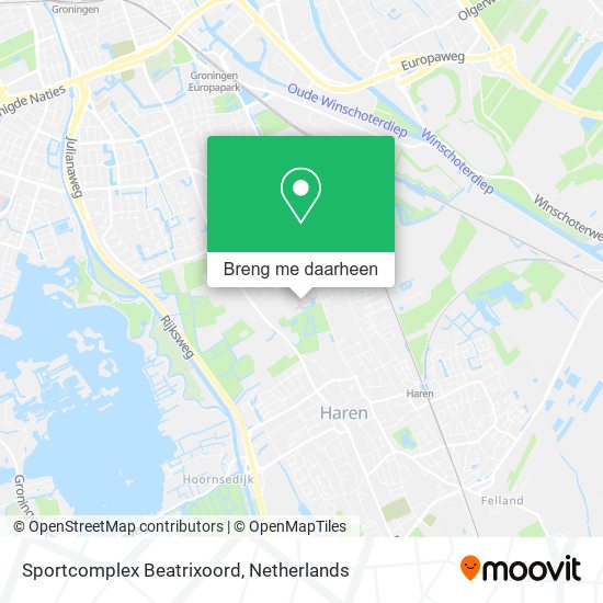 Sportcomplex Beatrixoord kaart