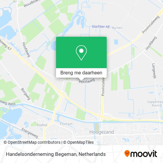 Handelsonderneming Begeman kaart
